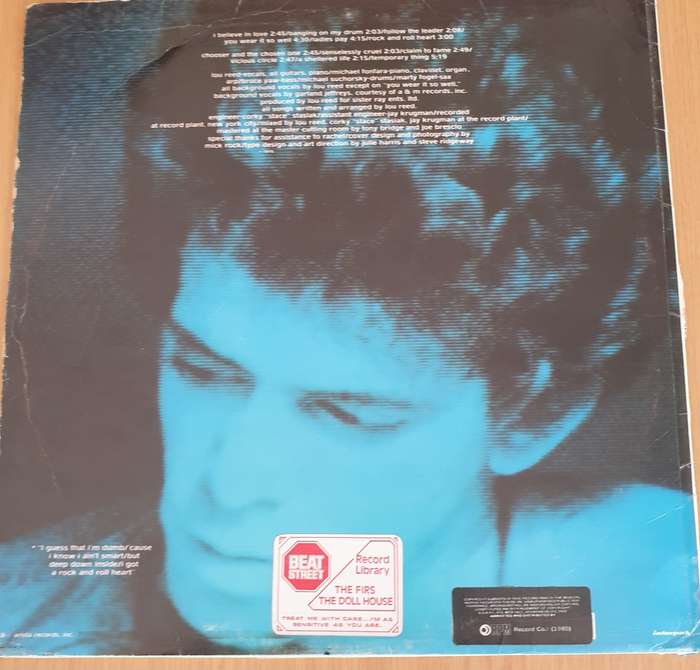 Lou Reed  Rock And Roll Heart - Vinyl LP Record (VG)