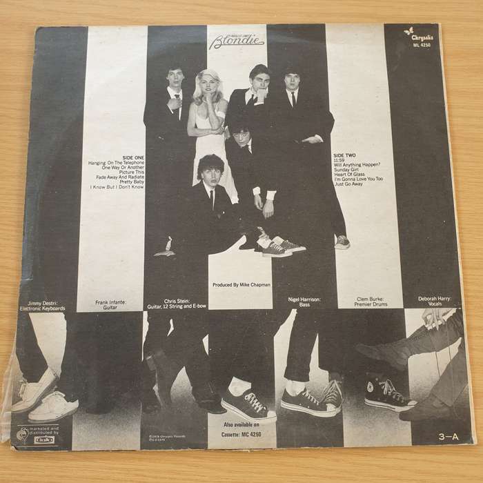 Blondie  Parallel Lines (Rhodesia)  Vinyl LP Record  (VG-)