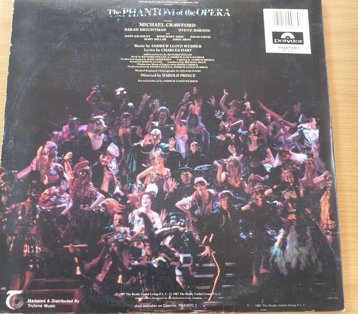 Phantom Of The Opera  Vinyl LP Record  (VG+)