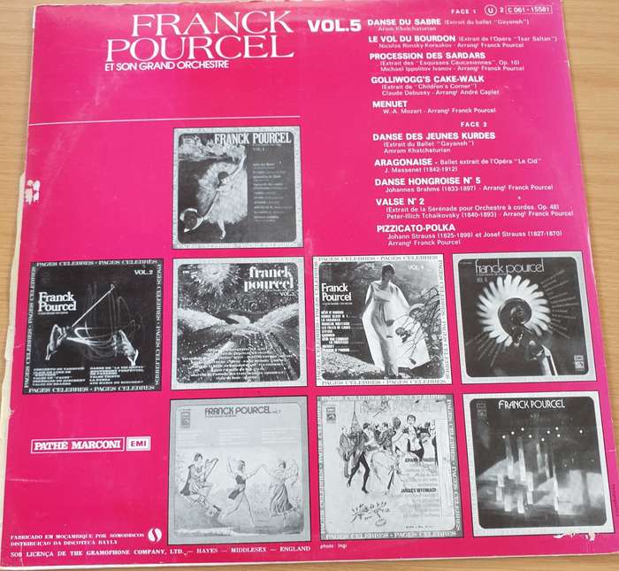Franck Pourcel Et Son Grand Orchestre  Pages Célèbres Vol. 5  Vinyl LP Record  (VG+)