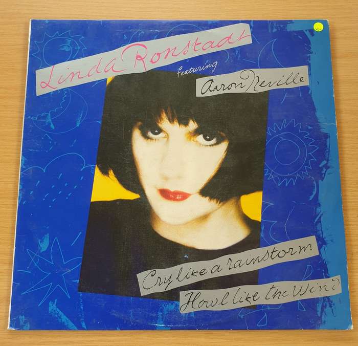 Linda Ronstadt featuring Aaron Neville Cry Like a Rainstorm  Vinyl LP Record  (VG+)