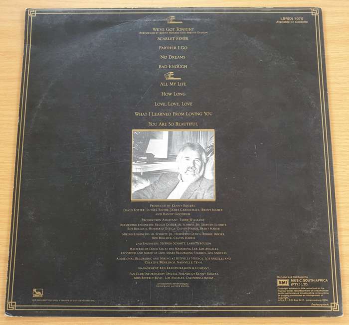 Kenny Rogers   We've Got Tonight  - Vinyl LP Record  (VG+)