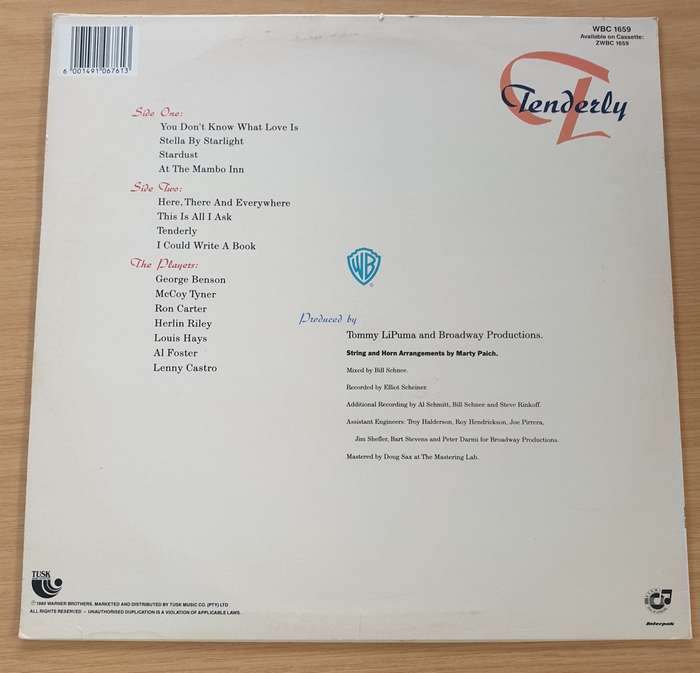 George Benson  Tenderly - Vinyl LP Record  (VG+)