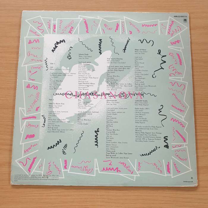 Chas Jankel  Chasanova - Vinyl LP Record (VG+)