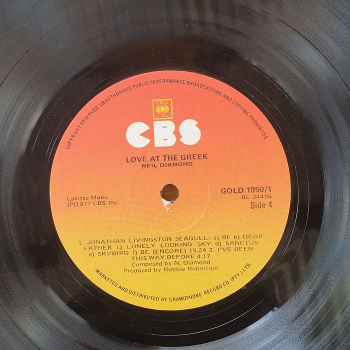 Neil Diamond  Love At The Greek - Recorded Live At The Greek Theatre - Double  Vinyl LP Rec...