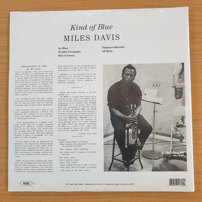 Miles Davis  Kind Of Blue -  Vinyl LP Record - Sealed