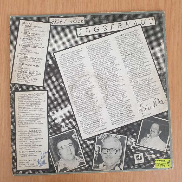 Juggernaut - Frankie Capp / Nat Pierce  Vinyl LP Record (VG)