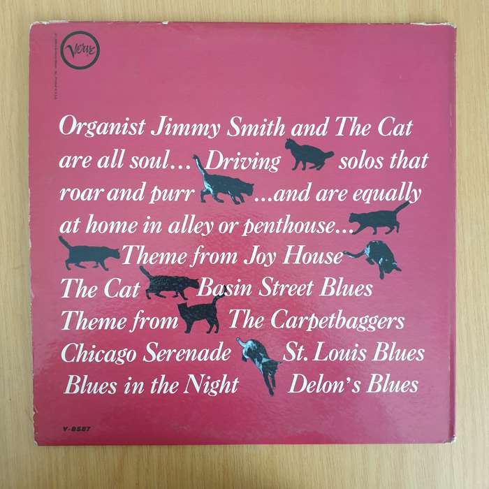 The Incredible Jimmy Smith  The Cat  - Vinyl LP Record  (G+)