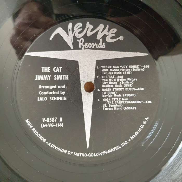 The Incredible Jimmy Smith  The Cat  - Vinyl LP Record  (G+)