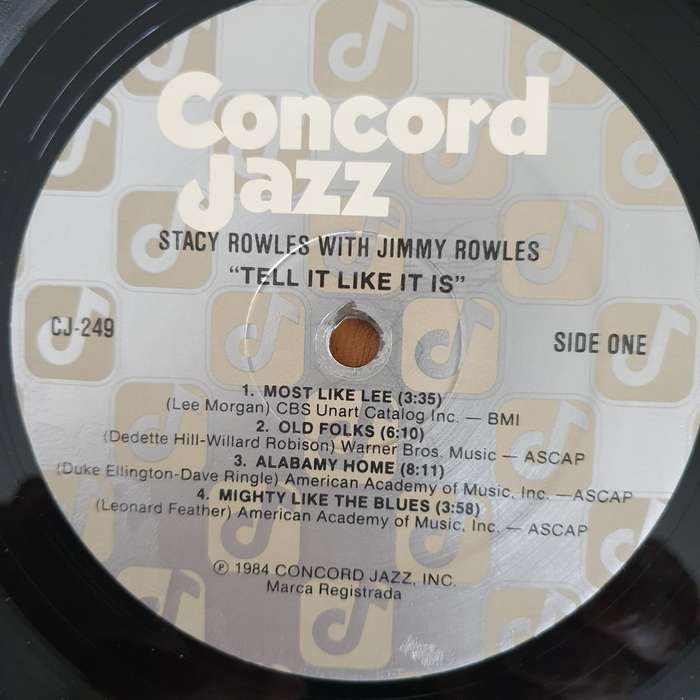 Stacy Rowles With Jimmy Rowles  Tell It Like It Is - Vinyl LP Record (VG+)