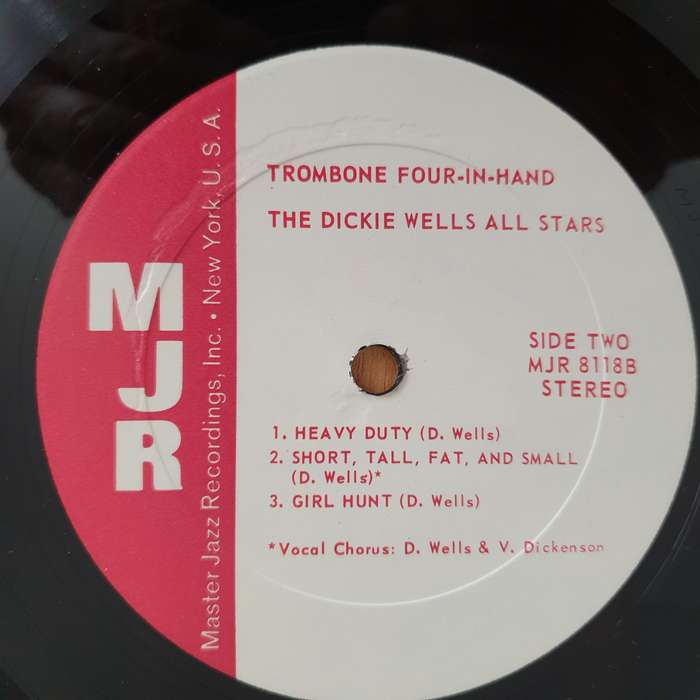 Dickie Wells All Stars  Trombone Four-In-Hand - Vinyl LP Record (VG+)