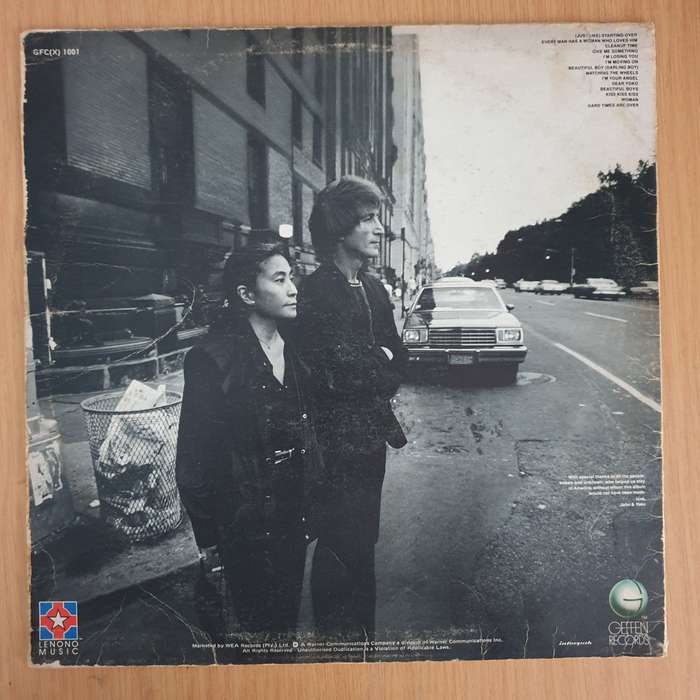 John Lennon  Double Fantasy   Vinyl LP Record - Very-Good- Quality (VG-)