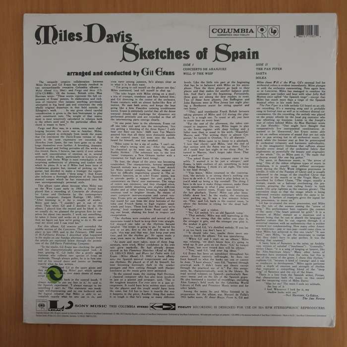 Miles Davis  Sketches Of Spain -  Vinyl LP Record - Sealed
