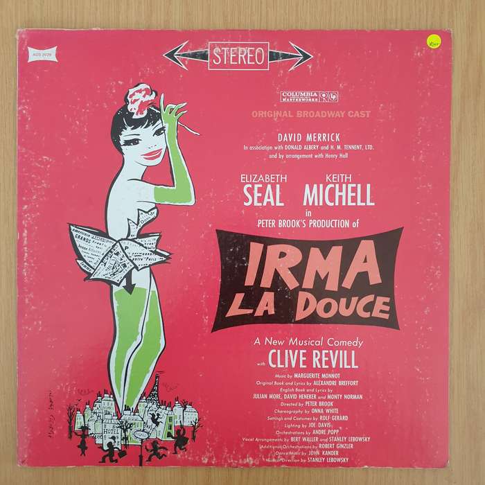 Irma La Douce - Original Broadway Cast -Vinyl LP Record (VG+)