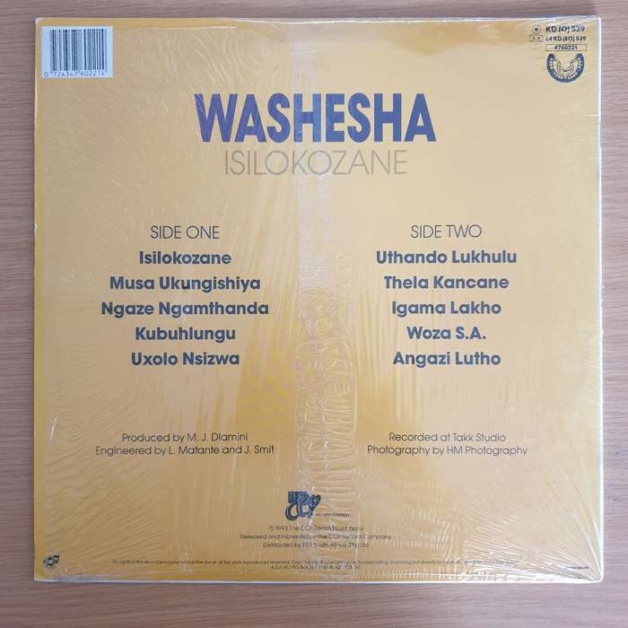 Washesha  Isilokozane - Vinyl LP Record (VG+)