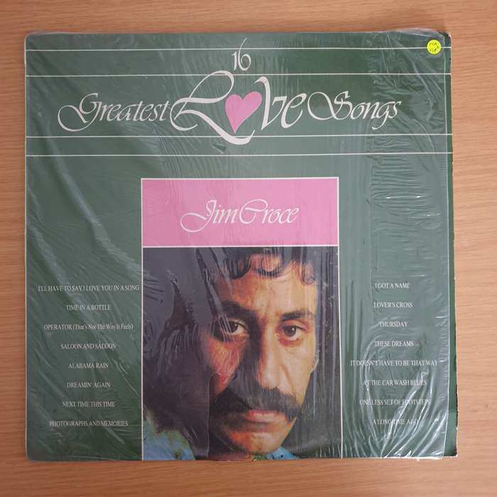 Jim Croce - 16 Greatest Love Songs - Vinyl LP Record - Very-Good+ Quality (VG+)