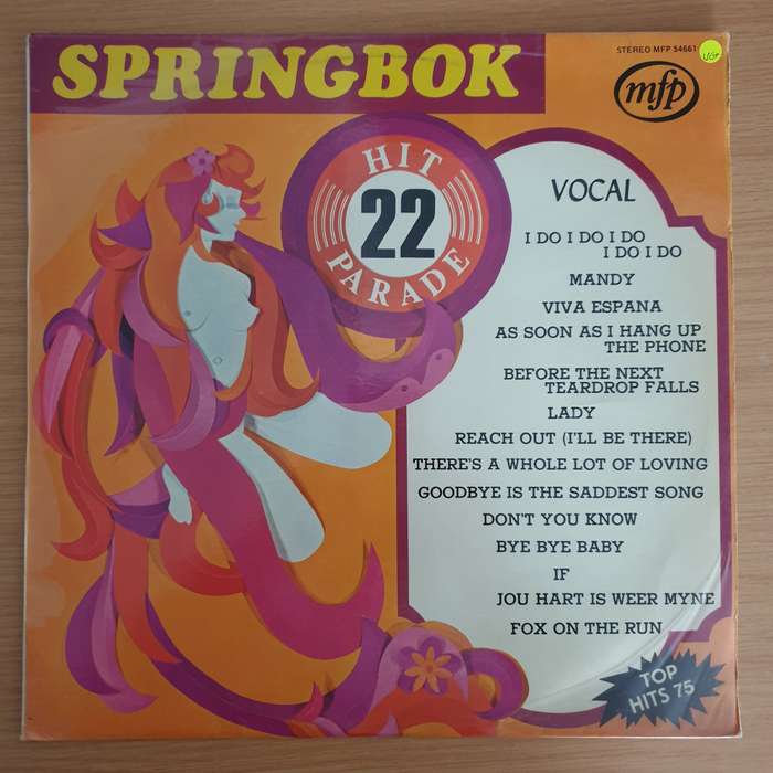 Springbok Hit Parade Vol 22 - Vinyl LP Record  (VG+)
