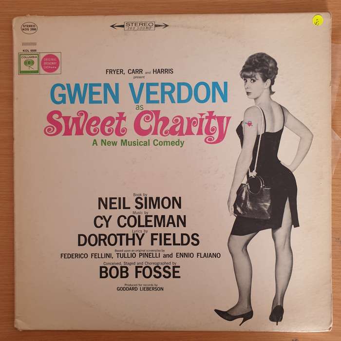 Sweet Charity - Gwen Verdon  Original Broadway Cast  Vinyl LP Record (VG)