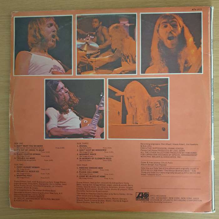 The Allman Brothers Band  Beginnings   Double Vinyl LP Record (VG+)