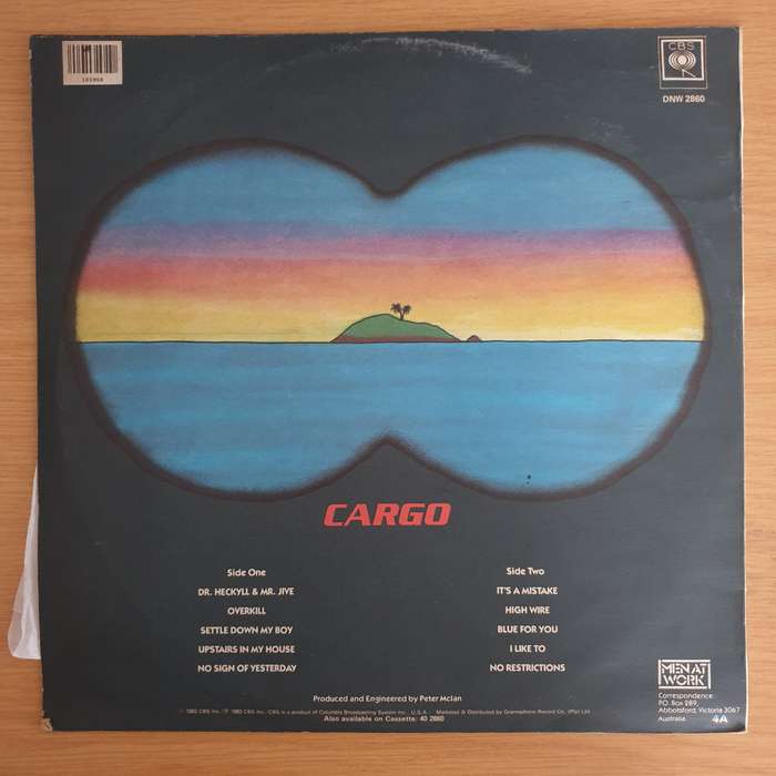 Men At Work  Cargo (Rhodesia) - Vinyl LP Record (VG+)