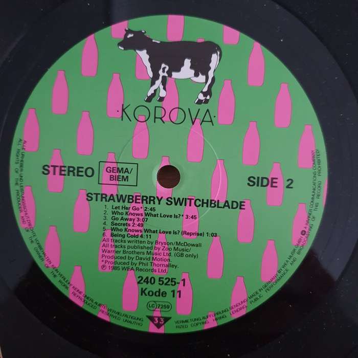 Strawberry Switchblade  Strawberry Switchblade - Vinyl LP Record (VG+)