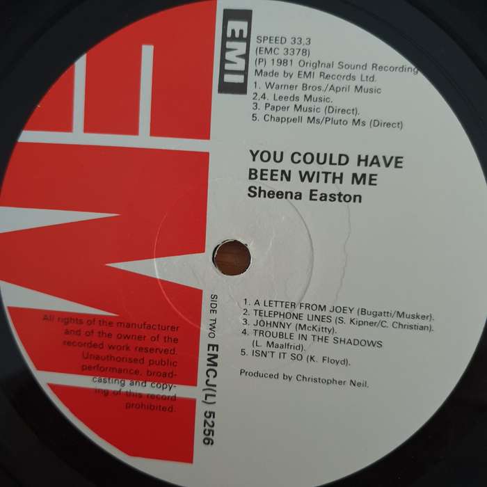 Sheena Easton  You Could Have Been With Me (Rhodesia) - Vinyl LP Record (VG+)