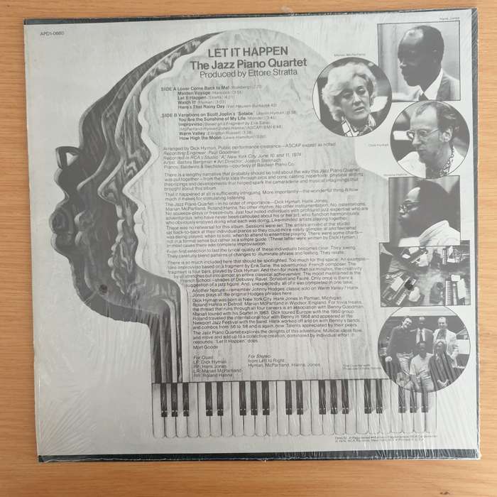 The Jazz Piano Quartet - Let it Happen - Quadraphonic (USA)  - Vinyl LP Record (VG+)