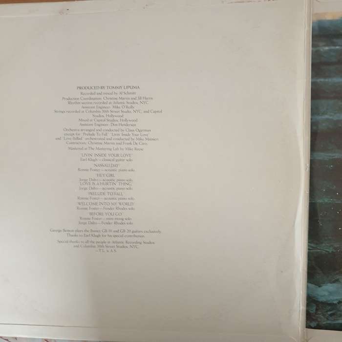 George Benson - Livin' Inside Your Love - Vinyl LP Record (VG)