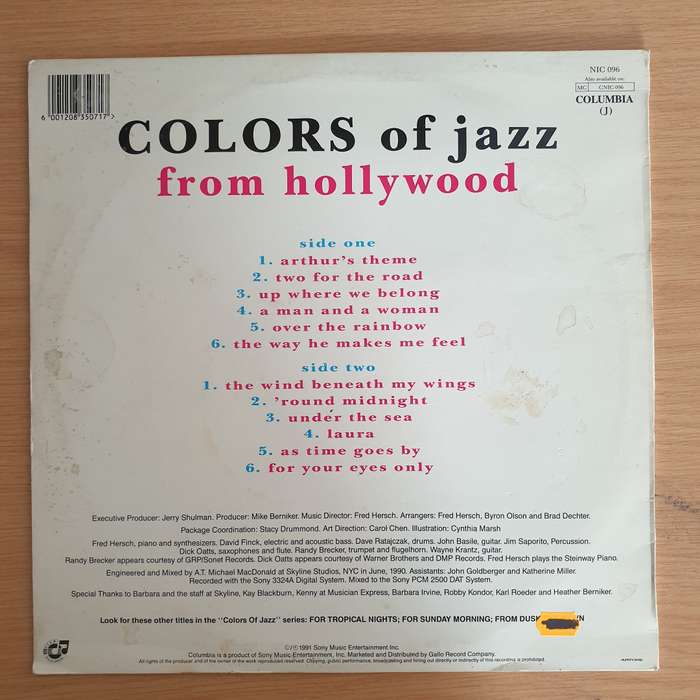Colors Of Jazz  From Hollywood - Vinyl LP Record  (VG+)