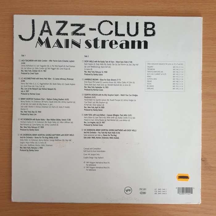Jazz-Club Mainstream - Trombone  Vinyl LP Record  (VG+)