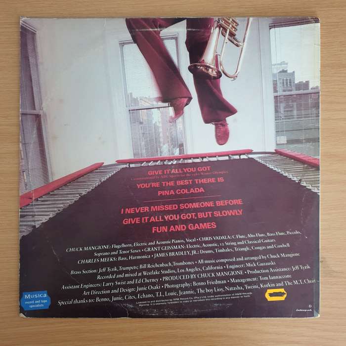 Chuck Mangione  Fun And Games  Vinyl LP Record  (VG+)