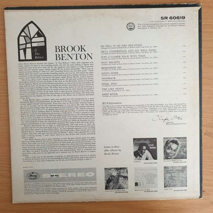 Brook Benton  Shadrack  - Vinyl LP Record (VG+)