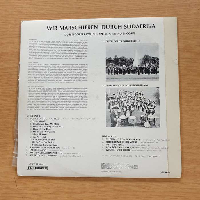Wir Marschieren Durch SudAfrika - Dusseldorfer Polizeikapella   Vinyl LP Record (VG+)