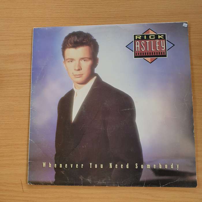 Rick Astley  Whenever You Need Somebody - Vinyl LP Record (VG+)