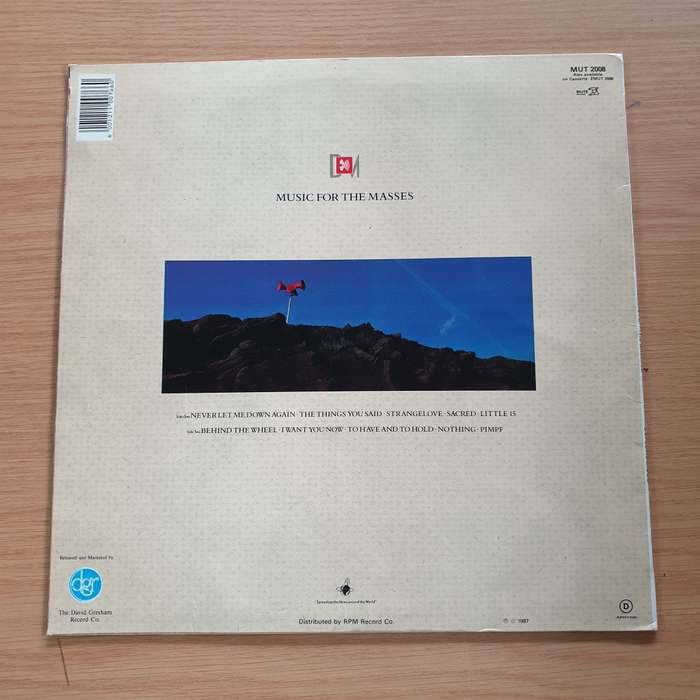 Depeche Mode  Music For The Masses -  Vinyl LP Record  (VG)