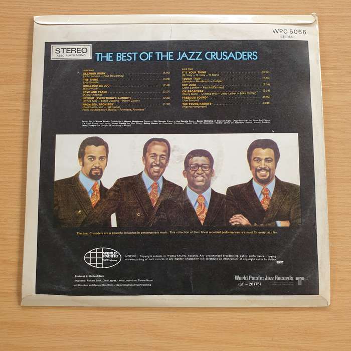 The Jazz Crusaders  The Best Of The Jazz Crusaders - Vinyl LP Record  (VG+)