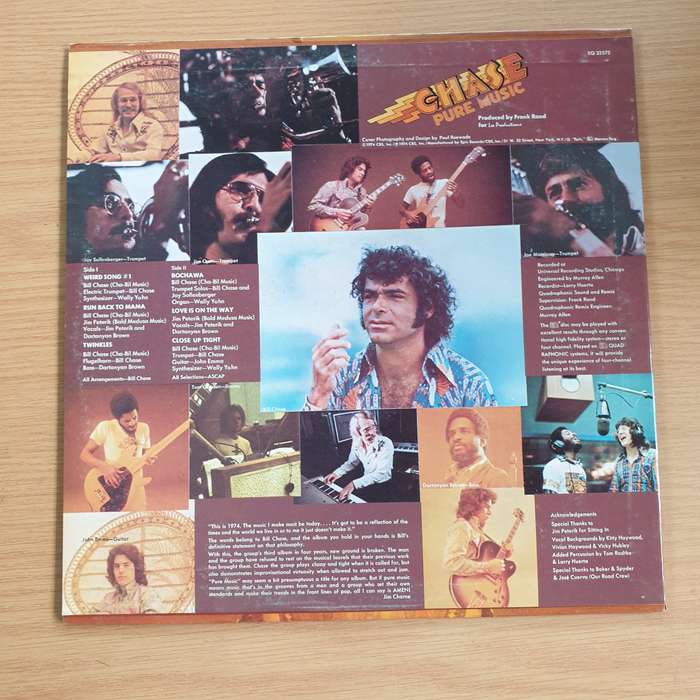 Chase   Pure Music - Quadraphonic Compatible - Vinyl LP Record  (VG+)