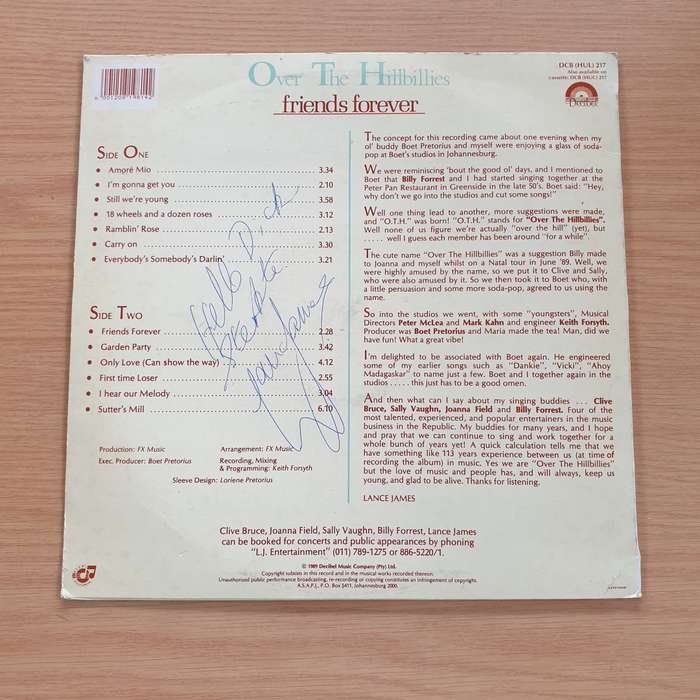 Over The Hillbillies  Friends Forever -  Vinyl LP Record (VG+)