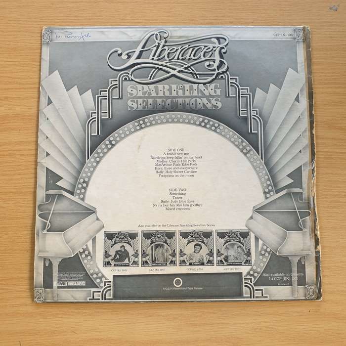 Liberace  Sparkling Selections - Greatest Hits Vol 2   Vinyl LP Record (VG+)