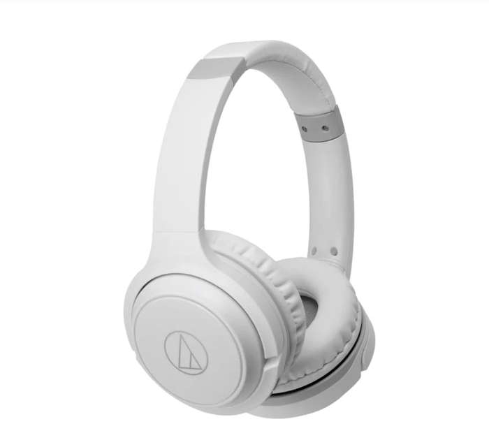 Audio Technica - ATH-S200BT Bluetooth Wireless On-Ear Headphones with Built-in Mic & Controls (Wh...