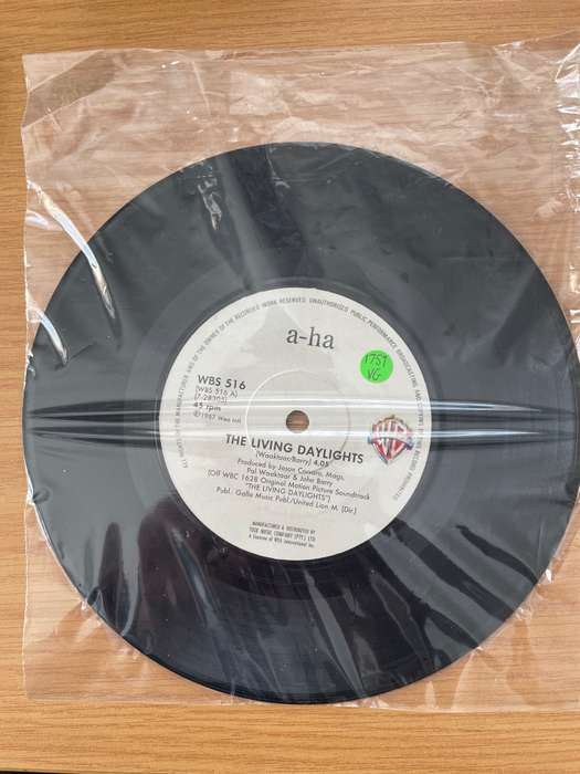 a-ha  The Living Daylights - Vinyl 7" Record - Very-Good Quality (VG)