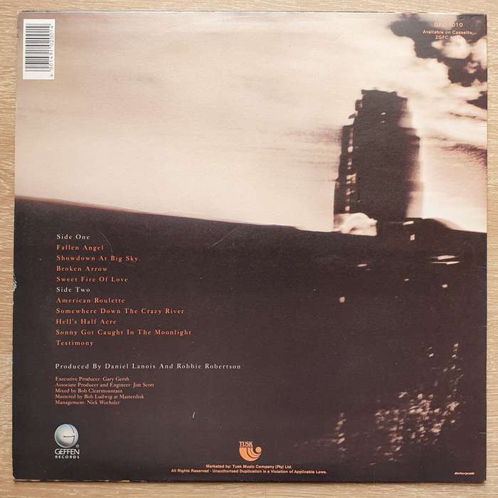 Robbie Robertson  Testimony - Vinyl LP Record - Opened  - Very-Good- Quality (VG-)