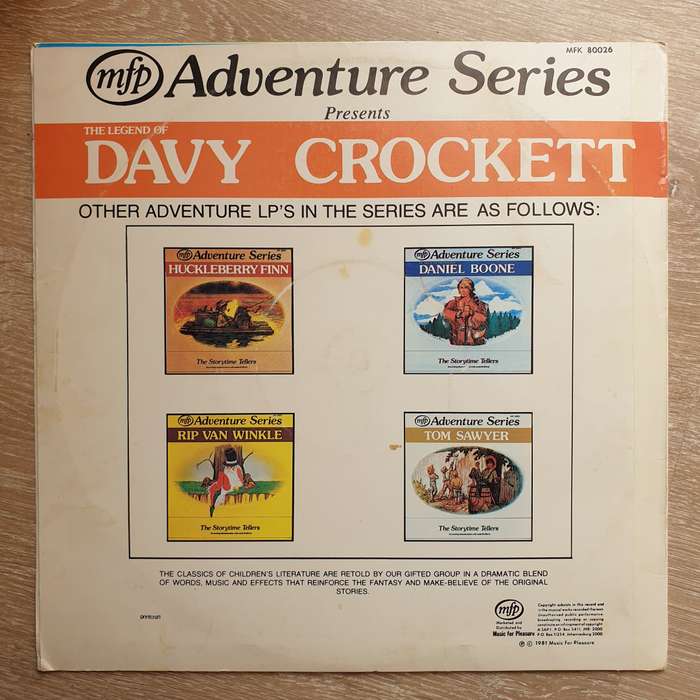 The Legend Of Davy Crockett - Vinyl LP Record - Opened  - Very-Good Quality (VG)