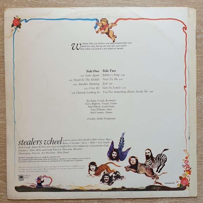Stealers Wheel  Stealers Wheel -  Vinyl LP Record - Very-Good+ Quality (VG+)