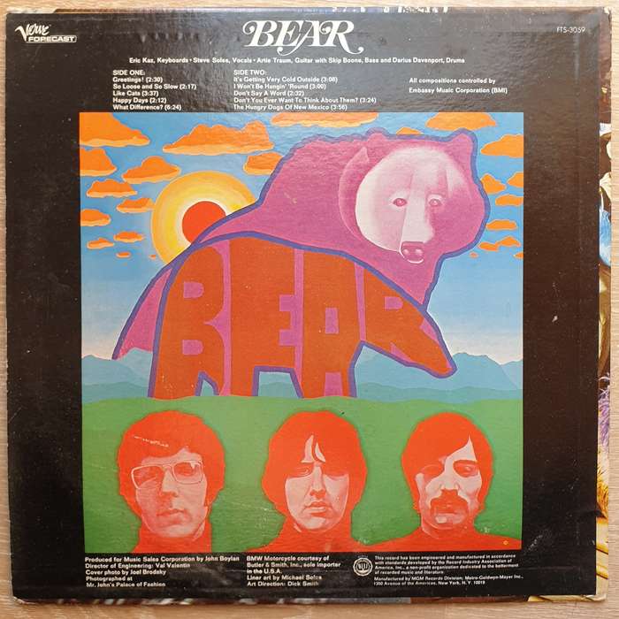 Bear  Greetings, Children Of Paradise - Vinyl LP Record - Opened  - Very-Good+ Quality (VG+)