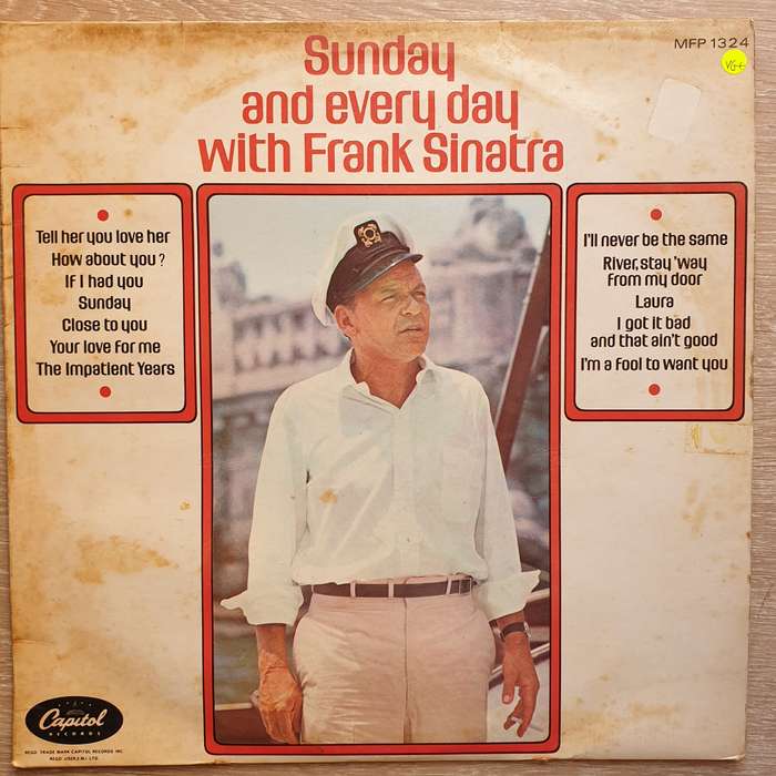 Frank Sinatra - Sunday and Everyday -  Vinyl LP Record - Very-Good+ Quality (VG+)