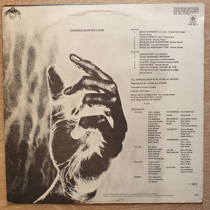 John Williams - Changes - Vinyl LP  Record - Opened  - Very-Good+ Quality (VG+)