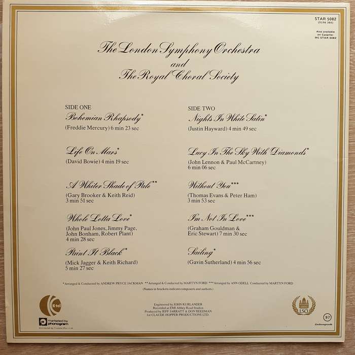 Classic Rock - The London Symphony Orchestra - Vinyl LP Record - Opened  - Very-Good+ Quality (VG+)