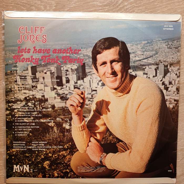 Cliff Jones - Let's Have Another Honky Tonk Party -  Vinyl LP Record - Very-Good+ Quality (VG+)