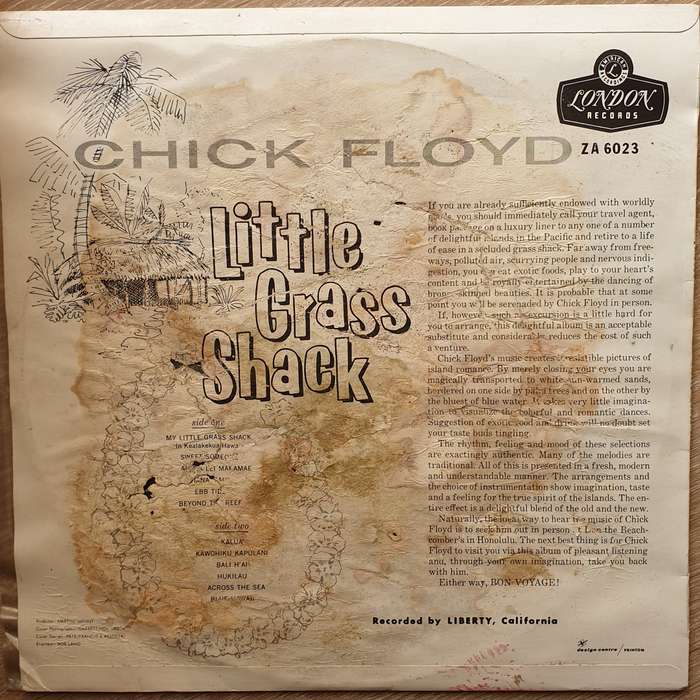 Chick Floyd And His Orchestra  Little Grass Shack - Vinyl LP Record - Opened  - Very-Good- ...